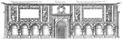 Gaillon one of the interior walls of the Maison Blanche by Jacques I Androuet du Cerceau
